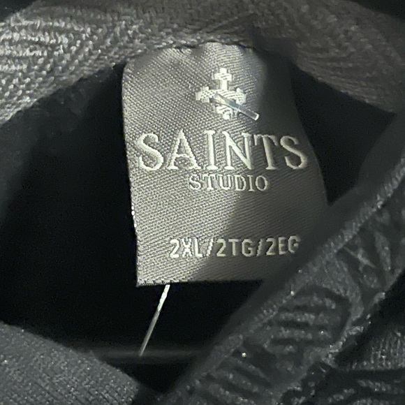 Saint Studio Black Velvet Floral Hoodie - Picture 6 of 6